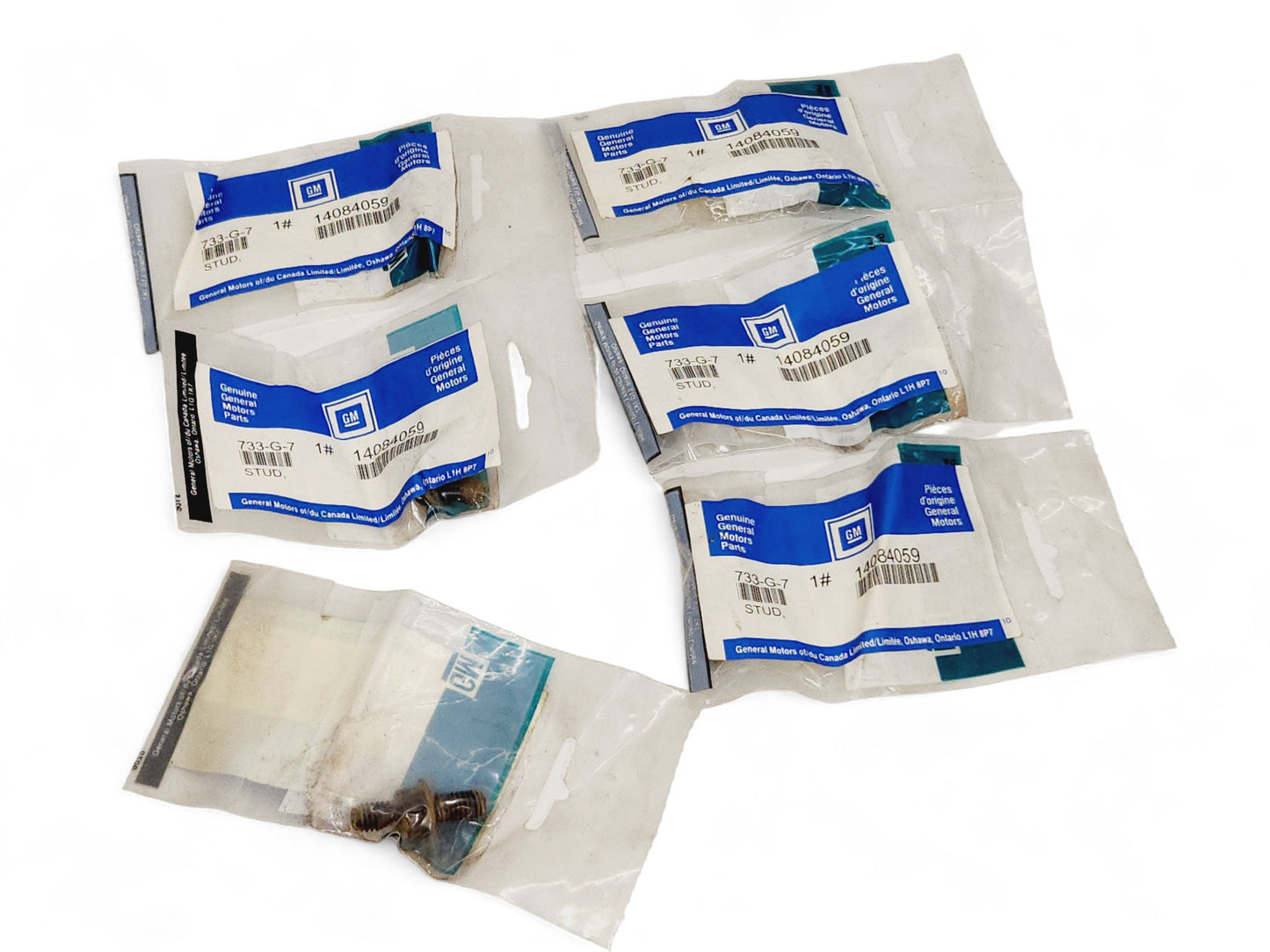 1993-1996 Camaro Corvette Firebird LT1 5.7L Oil Pan Stud OEM GM 14084059 - Lot of 6