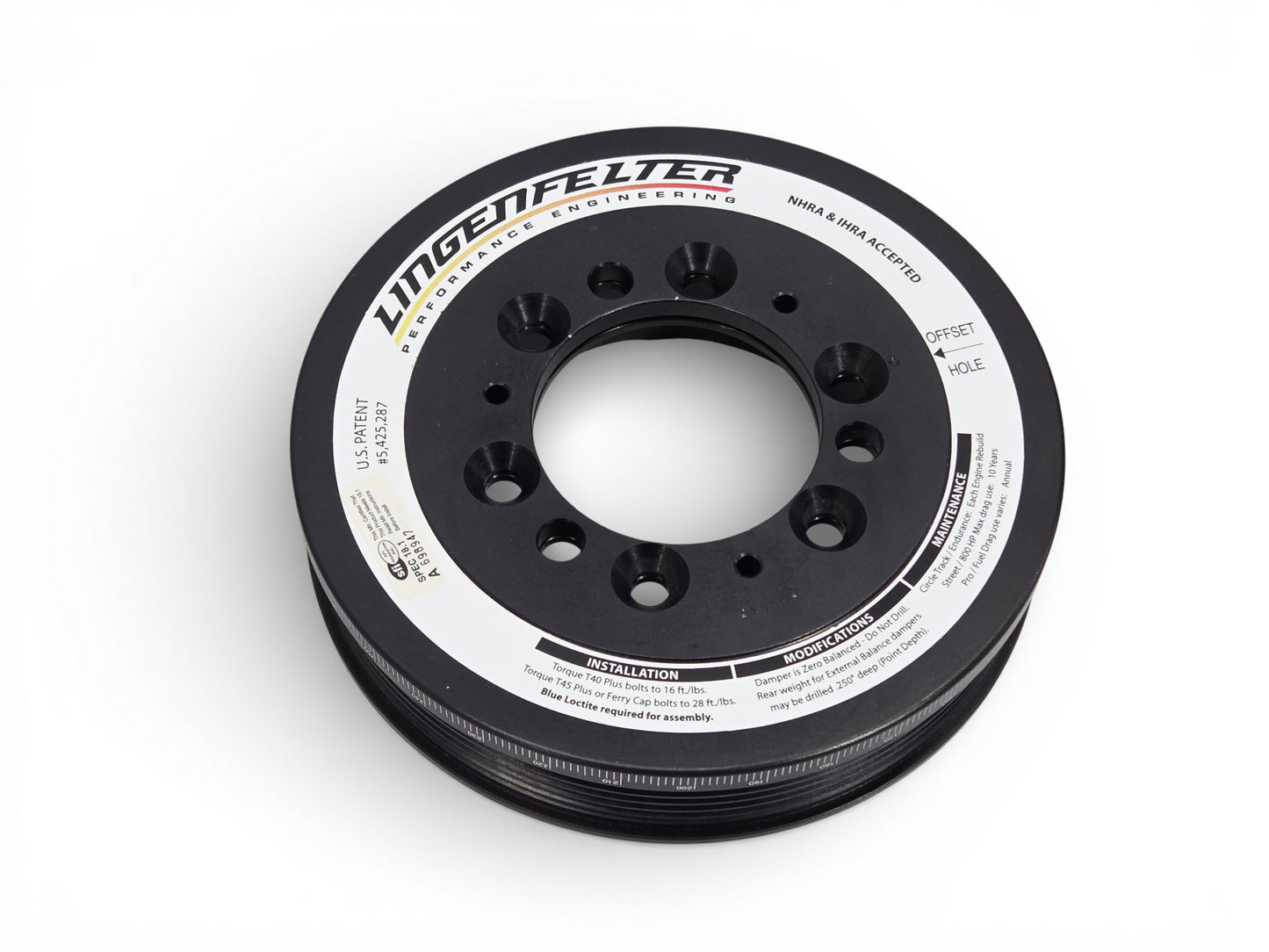6.78" 10% UD 6 Rib Super Damper Harmonic Balancer Alum Shell