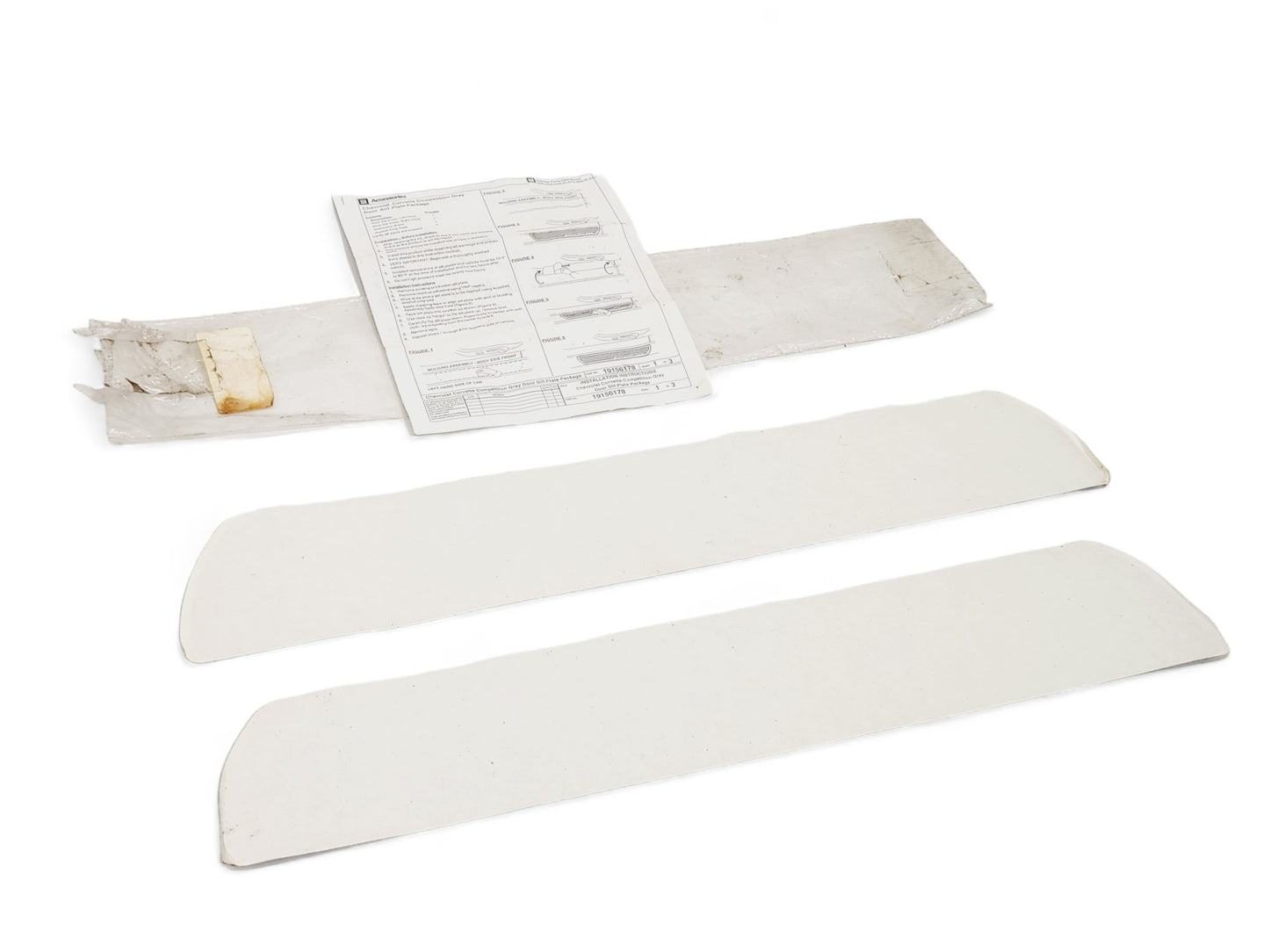 2005-2013 Chevy Corvette C6 Gunmetal Door Sills OEM GM 17802223