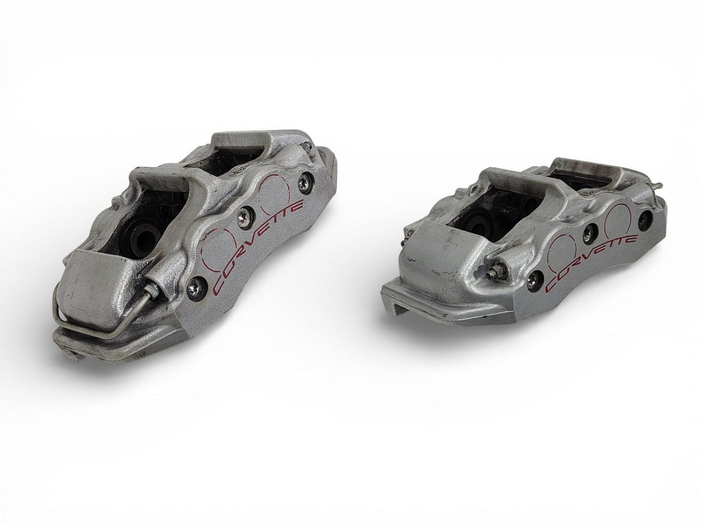 2006-2013 Chevy Corvette C6 Z06 Grand Sport Rear Gray Brake Calipers OEM GM