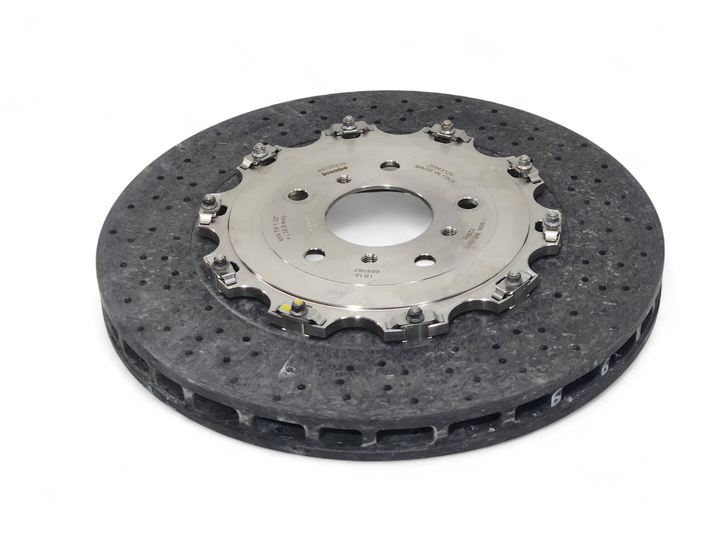 2009-2013 Chevy Corvette C6 ZR1 Rear Brembo Carbon Ceramic Brake Rotor OEM