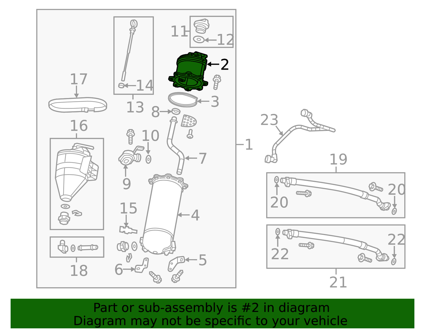 2009-2019 Chevy Corvette C6 C7 Dry Sump Oil Tank Top OEM GM 12611804