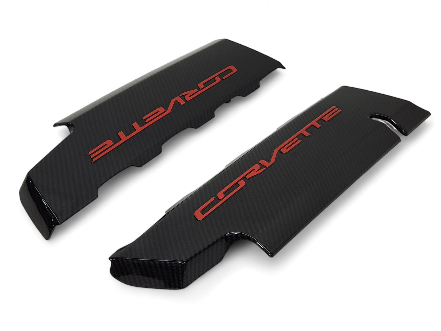 2014-2019 Corvette C7 LT1 Engine Fuel Rail Covers Hydrocarbon Carbon Fiber Finish