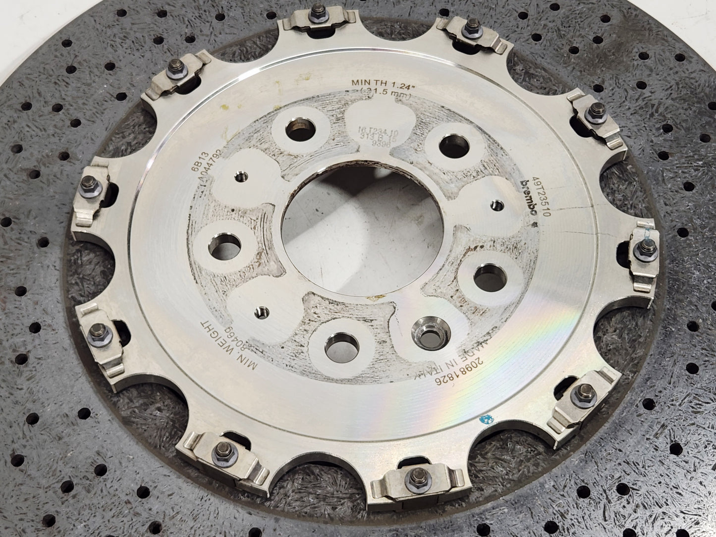 2015-2019 Chevy Corvette C7 Z06 Z07 Brembo Rear Ceramic Disc Brake Rotor OEM