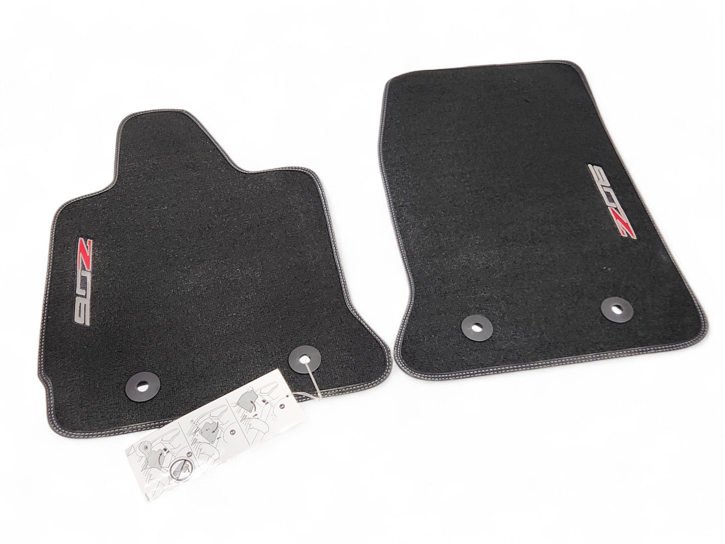 2015-2019 Chevy Corvette Z06 Black Front Floor Mats OEM GM 23476280