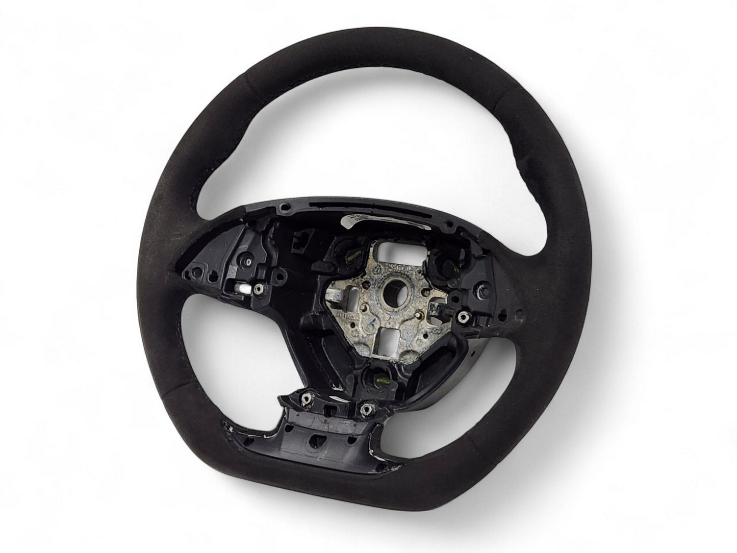 2015-2019 Corvette C7 Black Suede Gray Stitch Alcantara Steering Wheel OEM GM