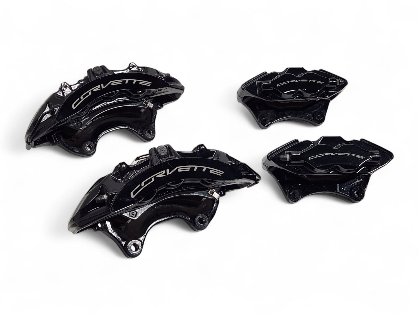 2015-2019 Corvette C7 Z06 Grand Sport Black Brake Calipers OEM GM NON CERAMIC