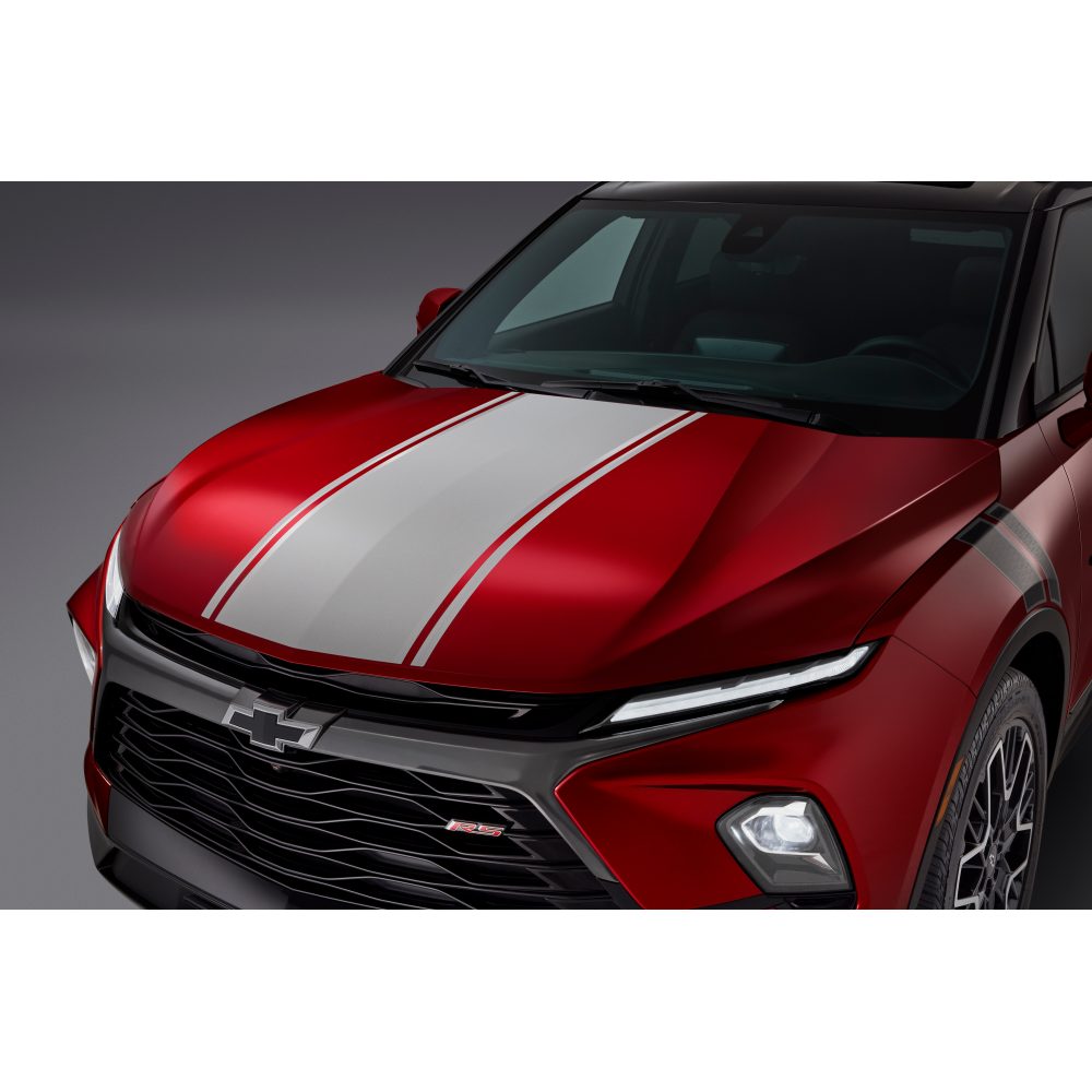 2019-2025 Chevy Blazer Hood and Liftgate Rally Stripe Package Silver OEM GM