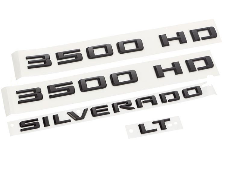 2020-2027 Chevy Silverado 3500 HD LT Black Emblems OEM GM 86539802