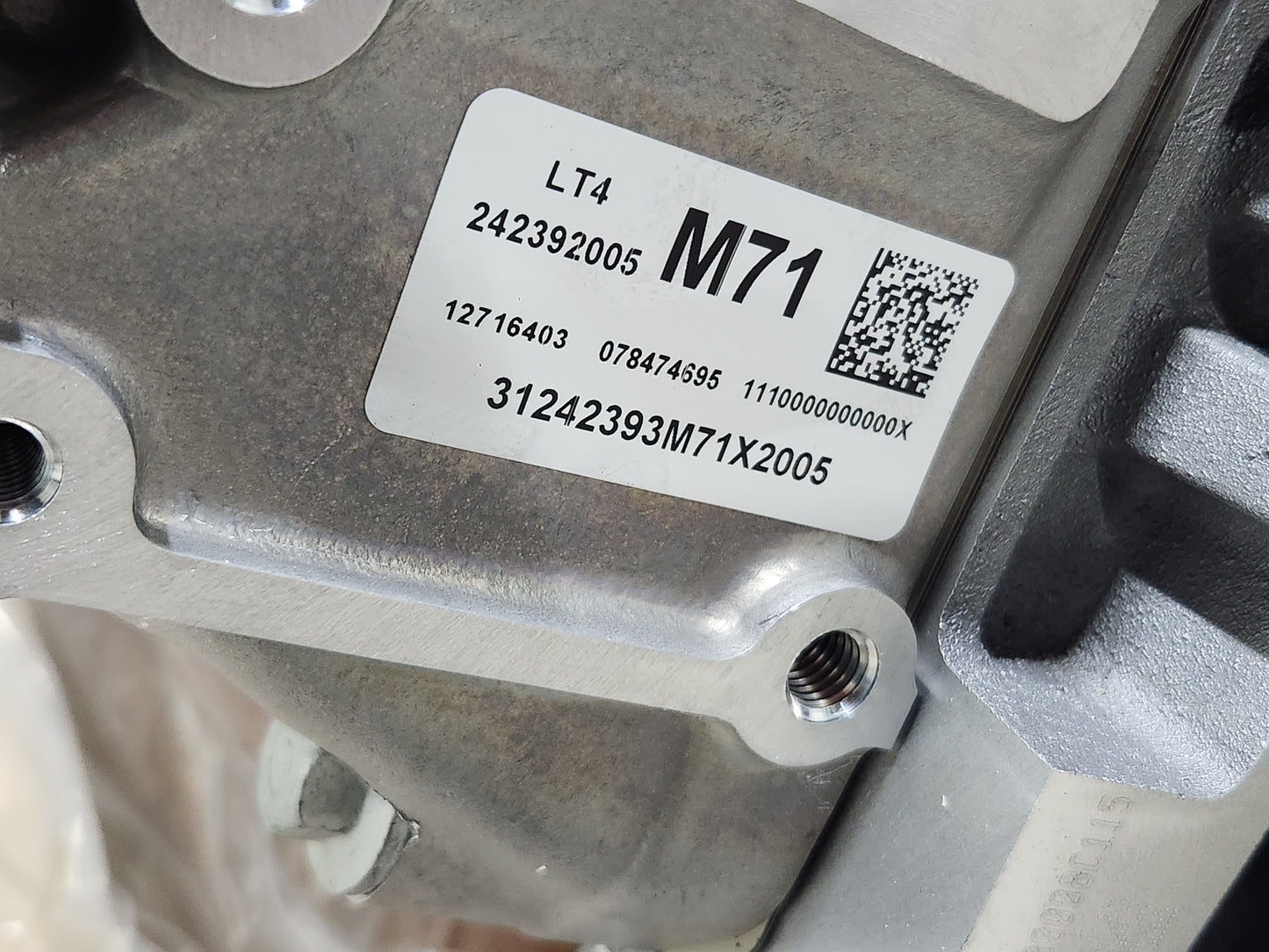 2022-2024 Camaro ZL1 6.2L LT4 Wet Sump Long Block Engine OEM GM - New