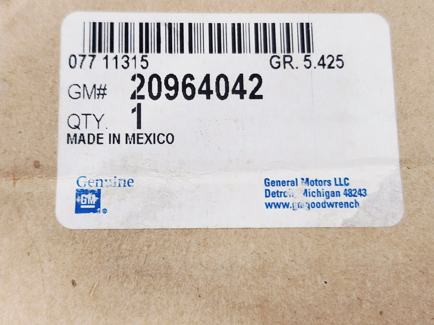 2012-2015 Chevy Camaro ZL1 Rear Driveshaft Flange OEM GM 20964042