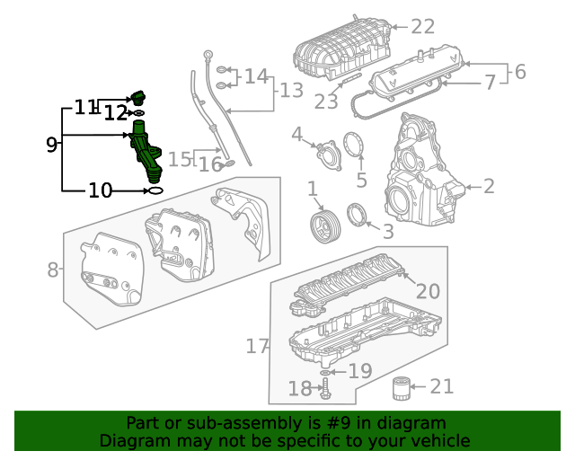 2020-2023 Chevy Corvette C8 Oil Filler Tube OEM GM 12702638