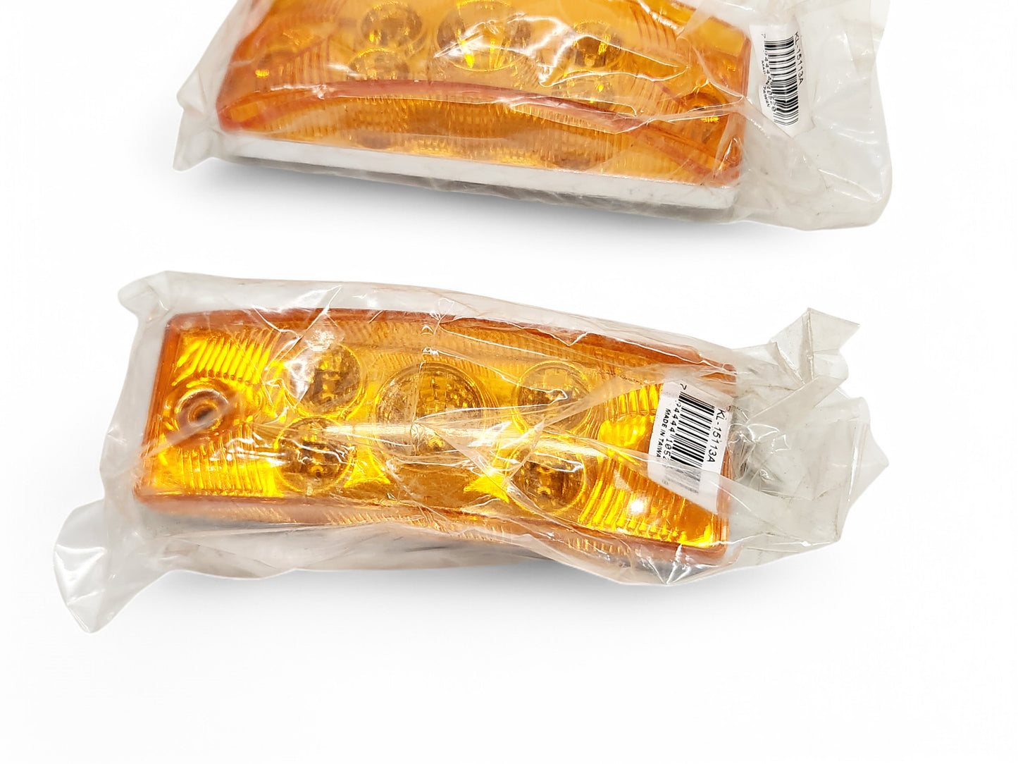 Amber Rectangular Rectangle LED Light 6" Truck Trailer Side Marker - Lot of 17