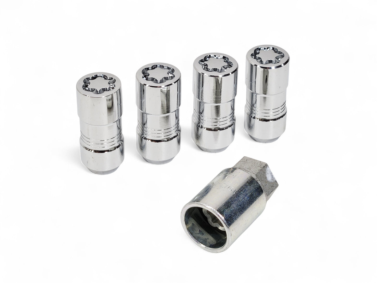 Chevrolet GMC Buick Cadillac Chrome Wheel Lock Kit OEM GM 85105307