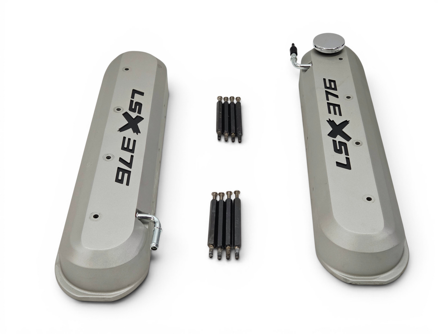Chevy GM Performance LSX 376 Valve Covers Silver Fits Tall Rockers