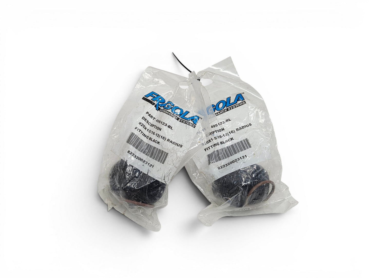Fragola 495123-Bl #20 X 1-5/16-12 (#16) Radius O-Ring Fitting Bk - Pair of 2
