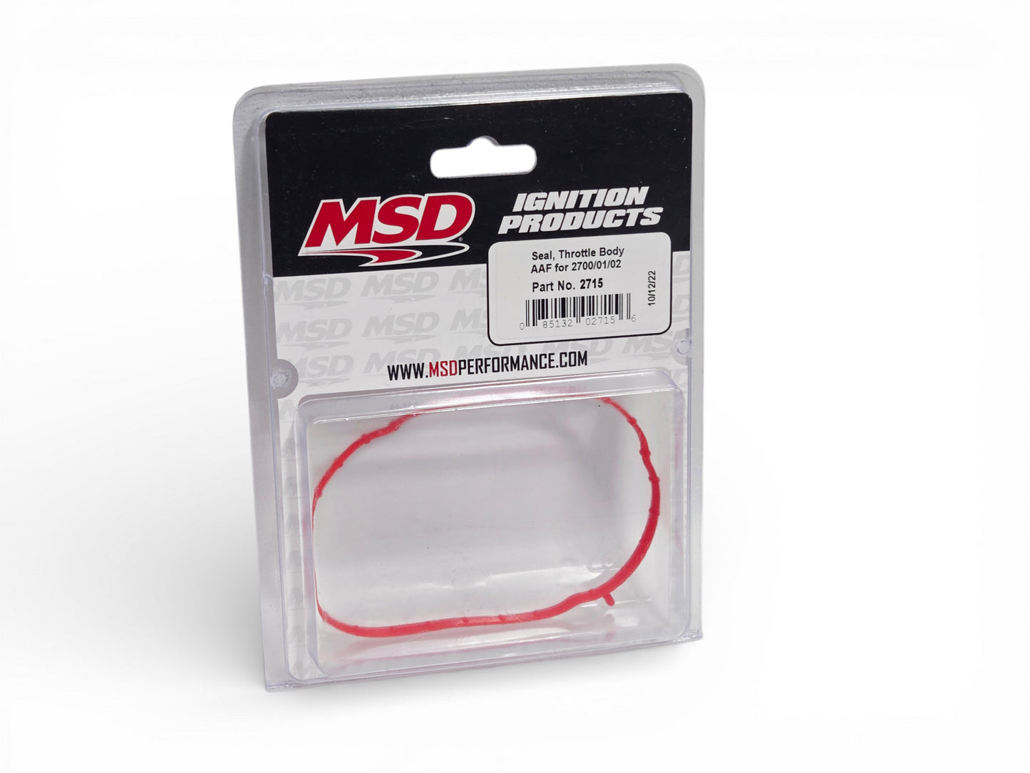 MSD 2715 Atomic Airforce Throttle Body Seal For 2700, 2701, 2702