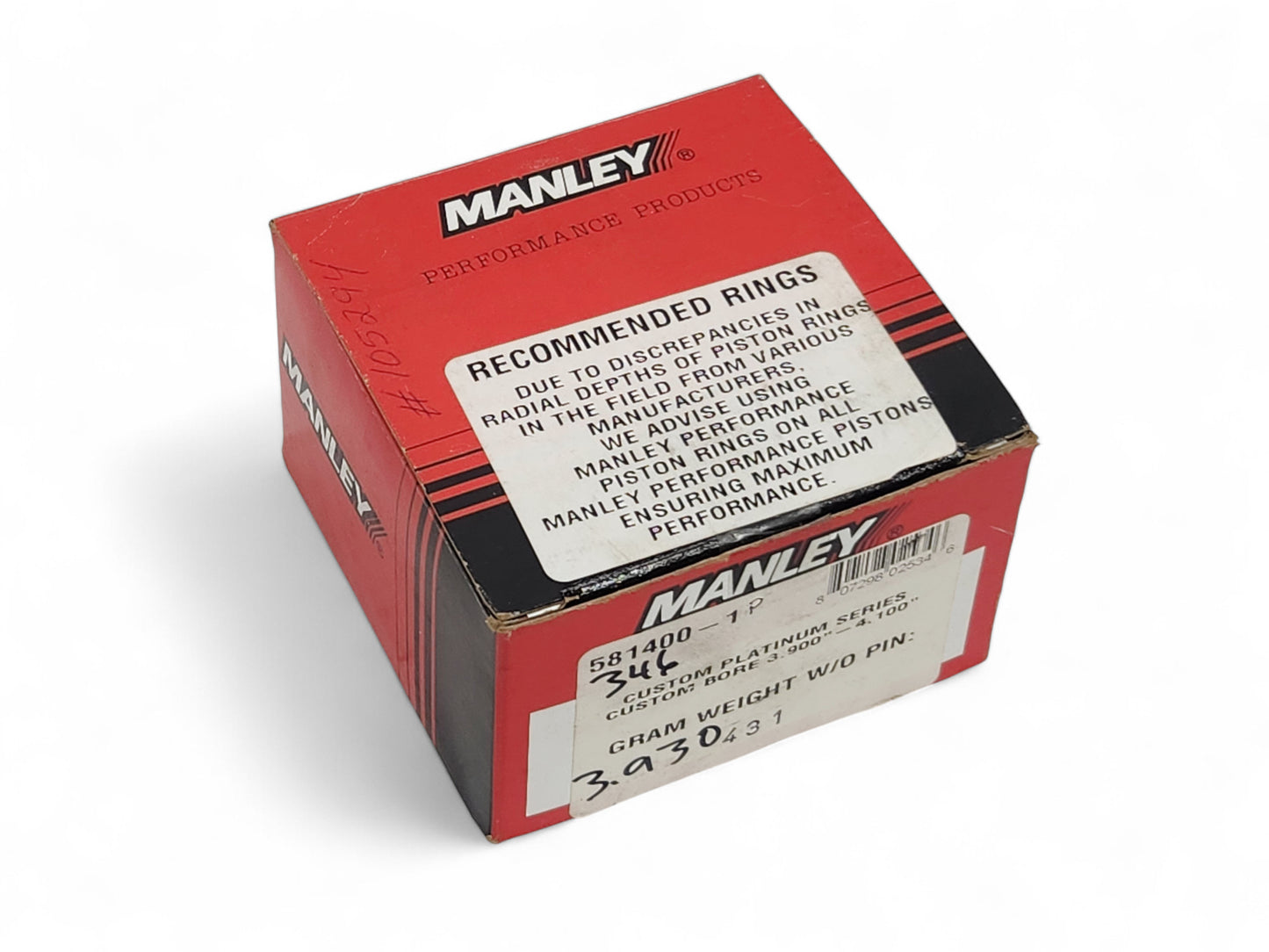 Manley Platinum Series Piston LS 3.900 4.100 Custom Bore -4.25CC 581400