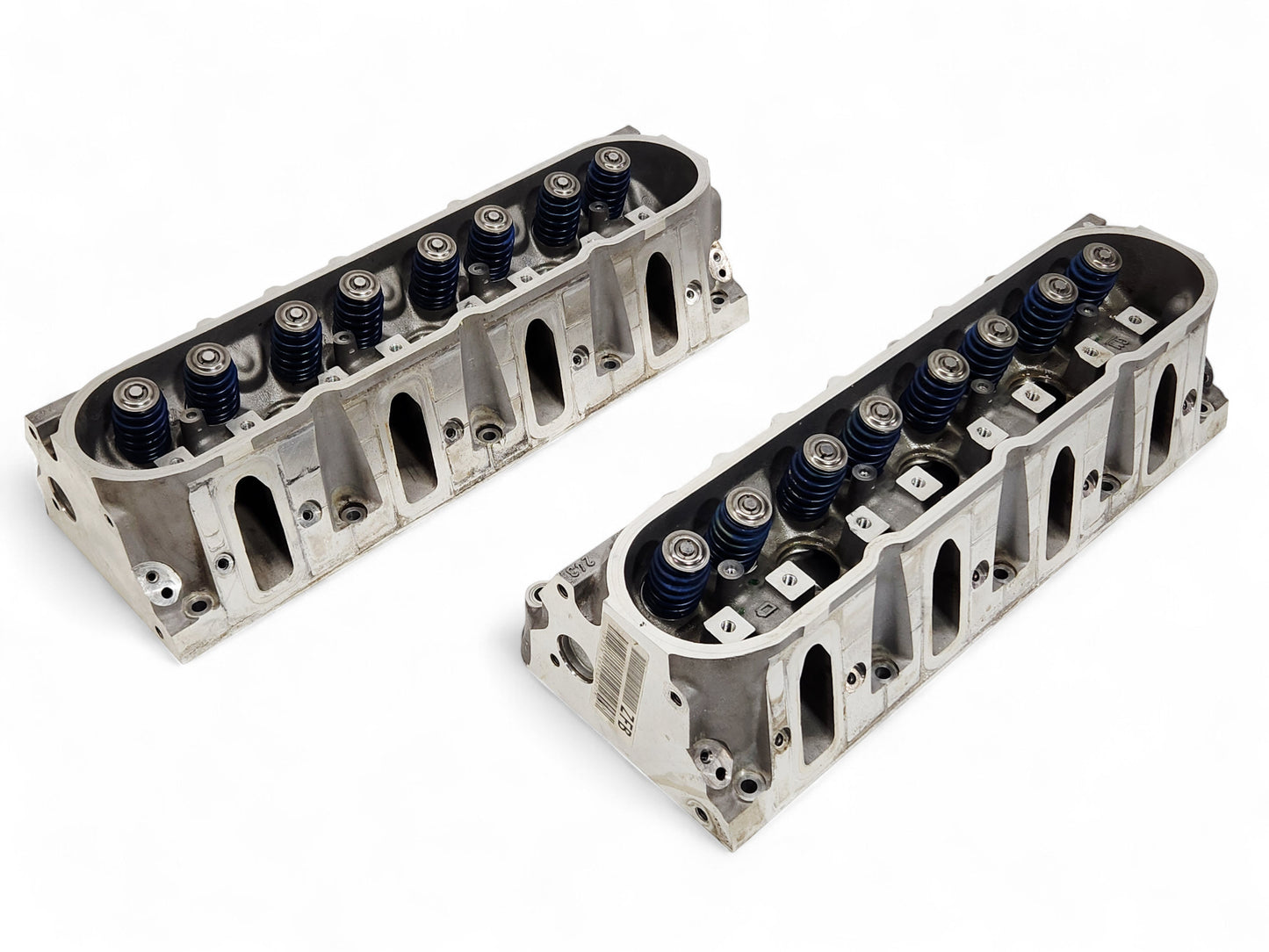 Set Of Two GM LS2 LS6 Gen III Gen Cylinder Head 243 W/ Valves And Springs