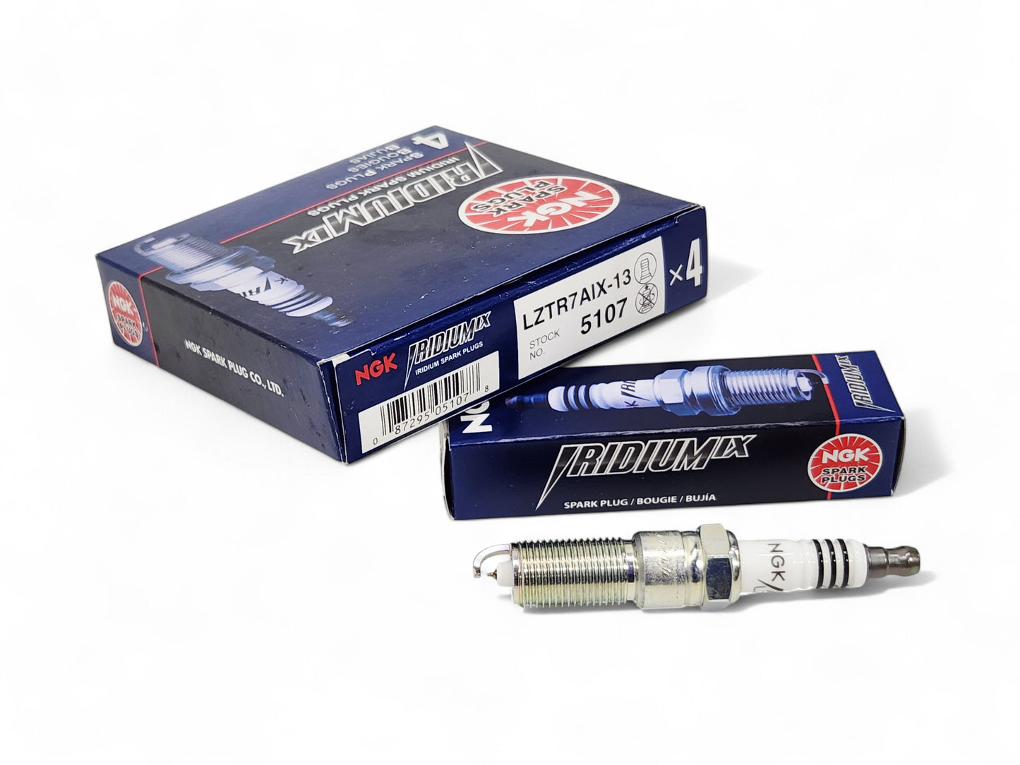 (Set of 4) Iridium IX Spark Plugs NGK 5107 - LZTR7AIX-13