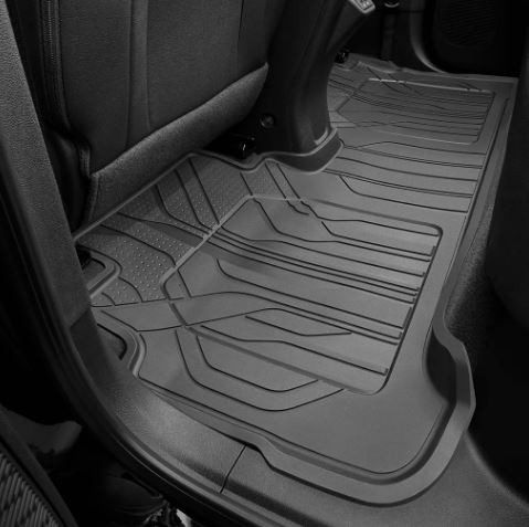 Send it Auto Parts black all-weather rear floor liner for 2022-2023 Chevy Bolt EUV with textured surface