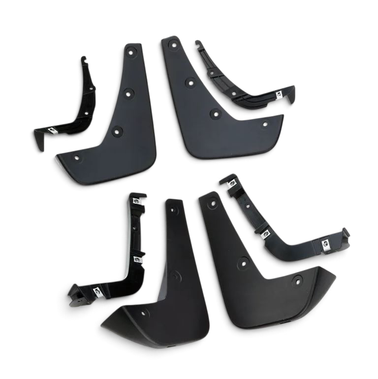 Send it Auto Parts black textured front and rear molded splash guards for 2021-2026 Chevy Trailblazer with hardware