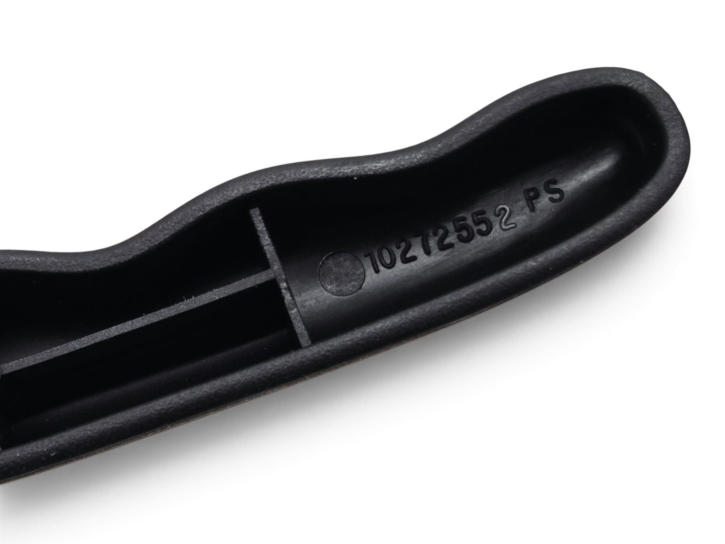 Send it Auto Parts OEM black plastic seat recline handle for 1997-2004 Corvette C5 showing part number 10272552