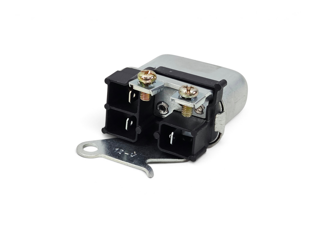Send it Auto Parts reproduction horn relay for 1969-1971 Chevy Corvette C3 with metal housing and electrical terminals
