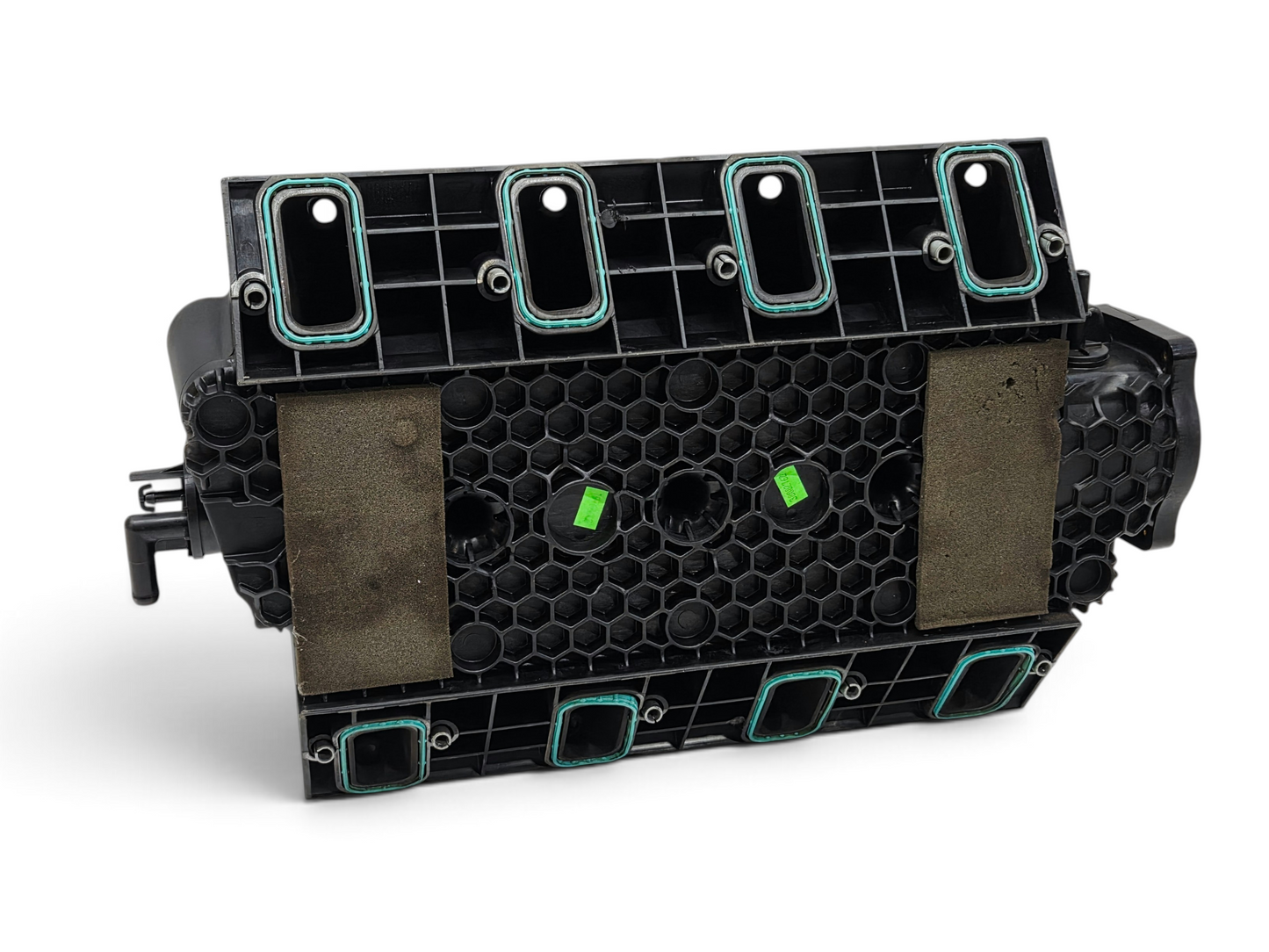 Send it Auto Parts OEM GM 12602477 intake manifold for 6.2L LS3 V8 engines with honeycomb structure and green gaskets