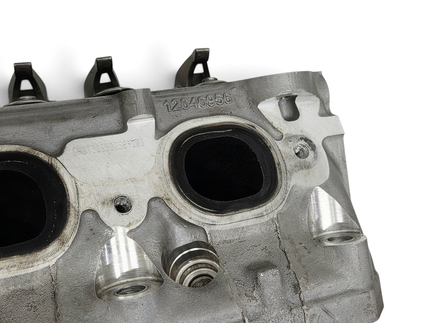 Send it Auto Parts OEM GM LT4 6.2L cylinder head with casting number 12646956 and lash caps installed