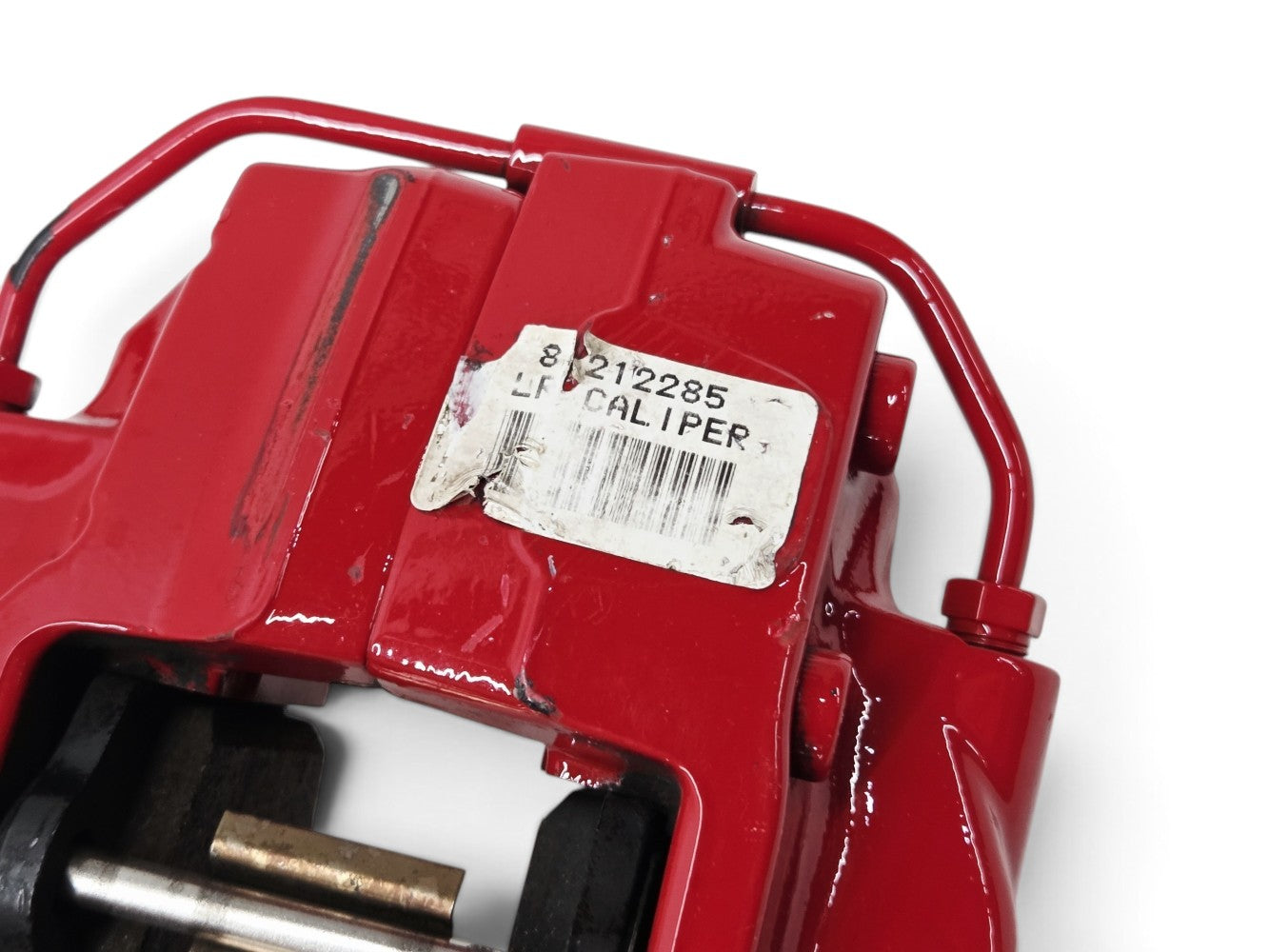Send it Auto Parts red Brembo rear brake caliper for Chevrolet Camaro ZL1 with OEM part label