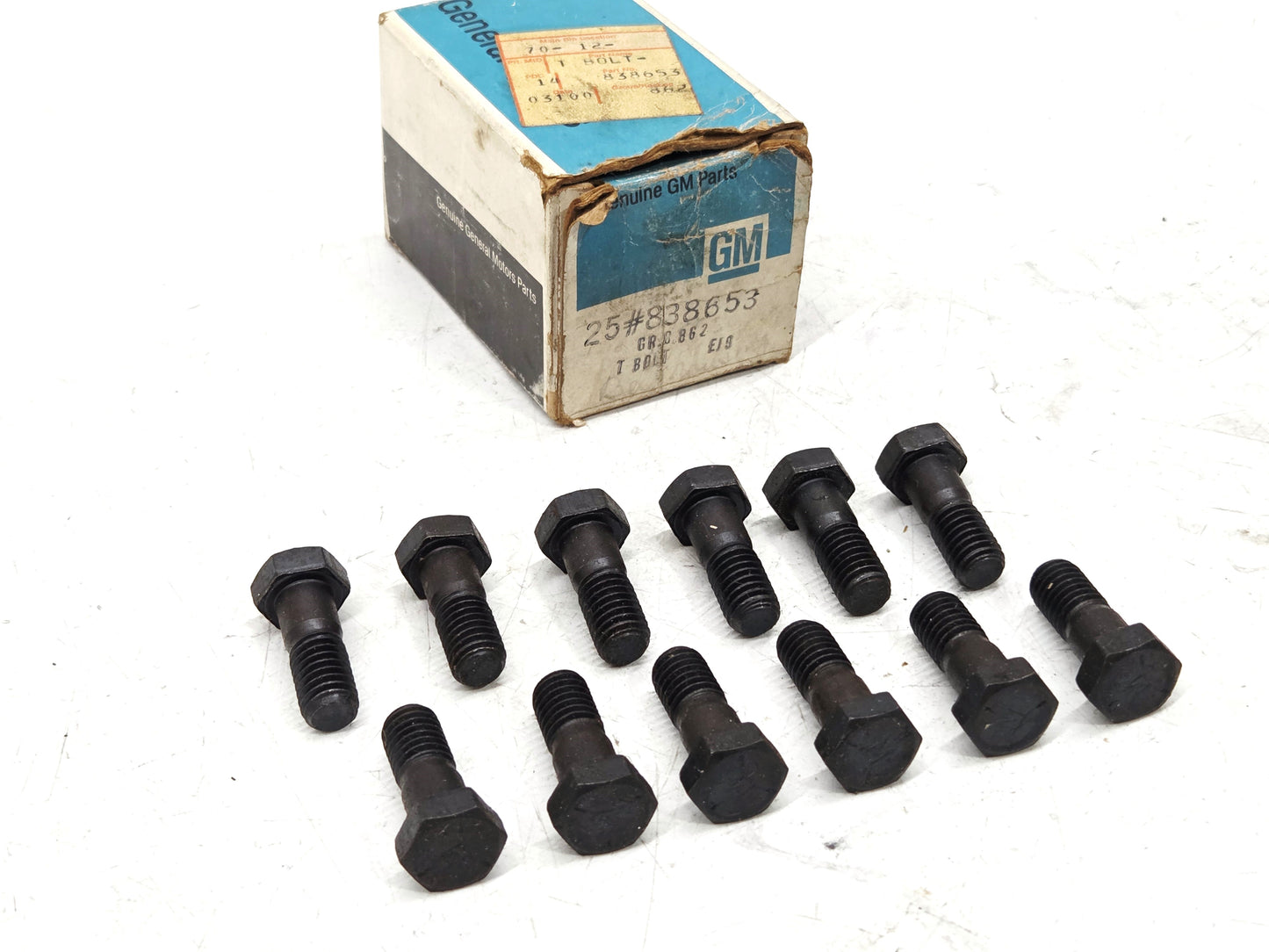 1955-1988 Camaro Corvette Pressure Plate Flywheel Bolts OEM GM 838653 -Lot of 12
