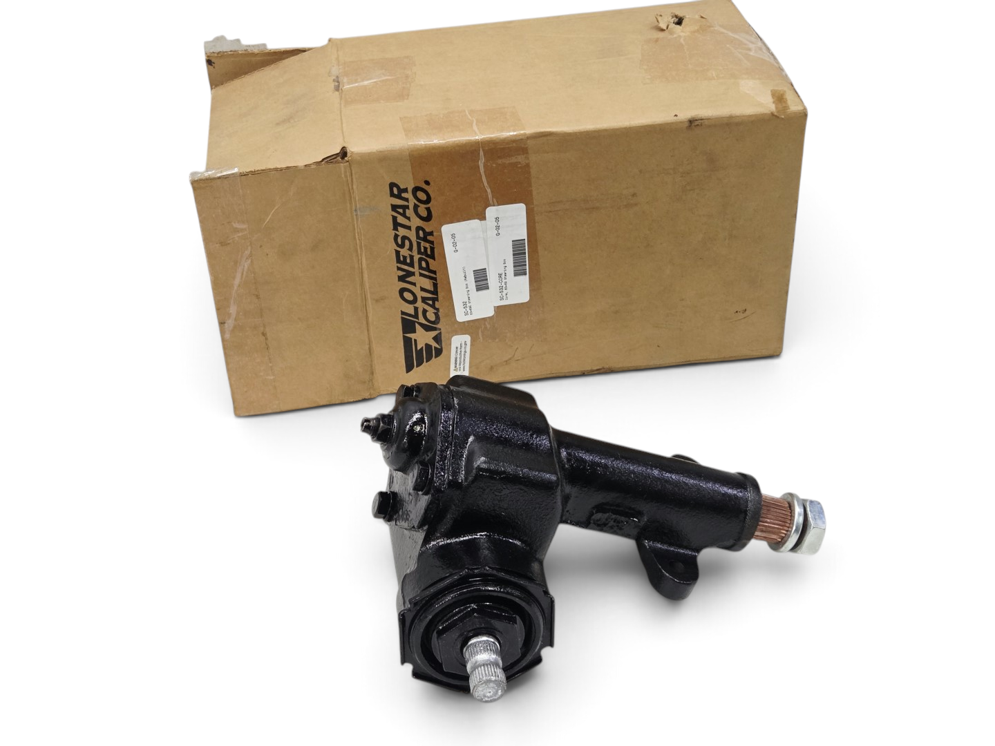 Send it Auto Parts remanufactured black power steering gear box for 1963-1968 Corvette C2 C3 with original box