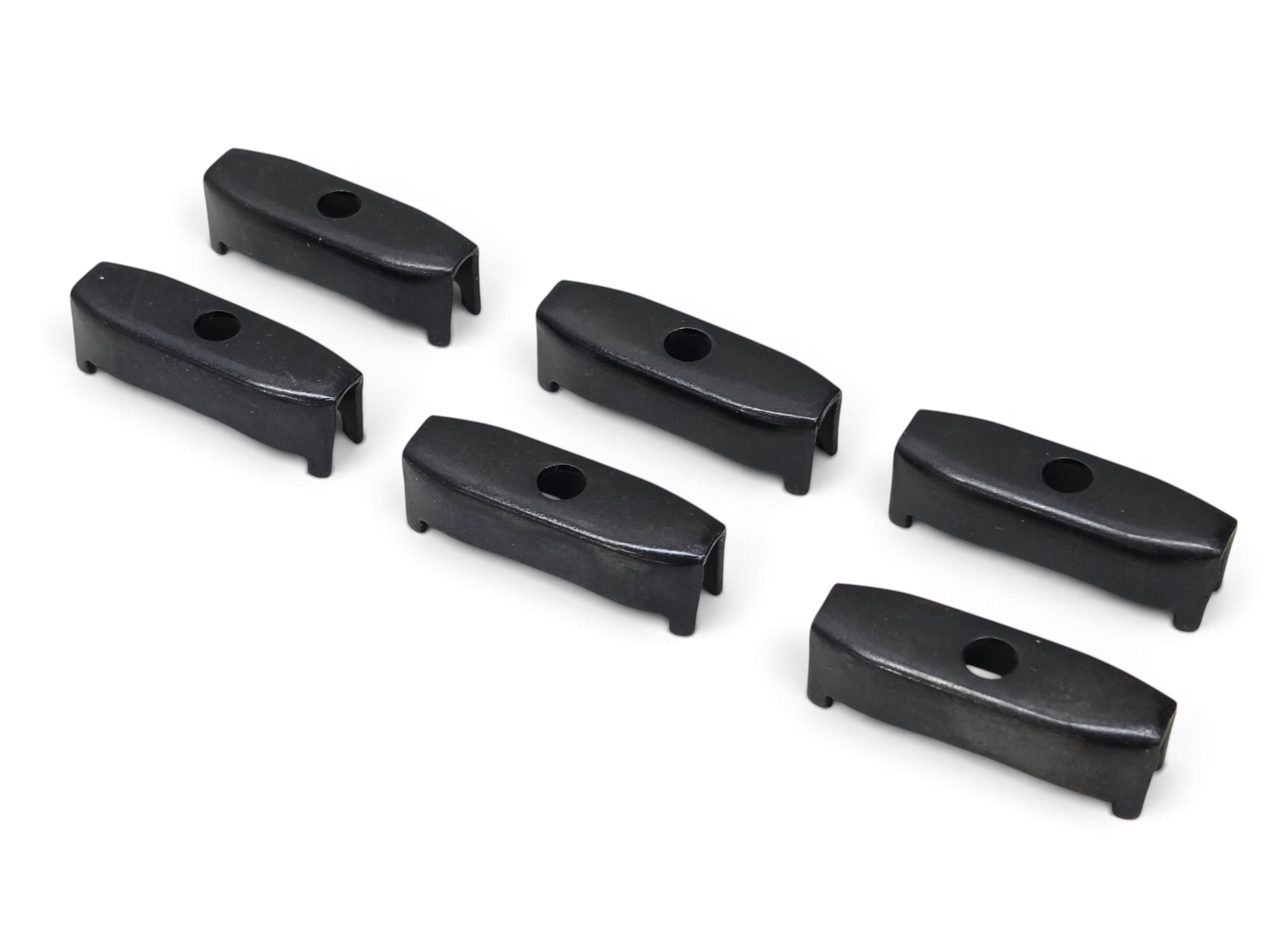 Send it Auto Parts 1965-1966 Corvette C2 big block hood grille retainer set in black metal finish