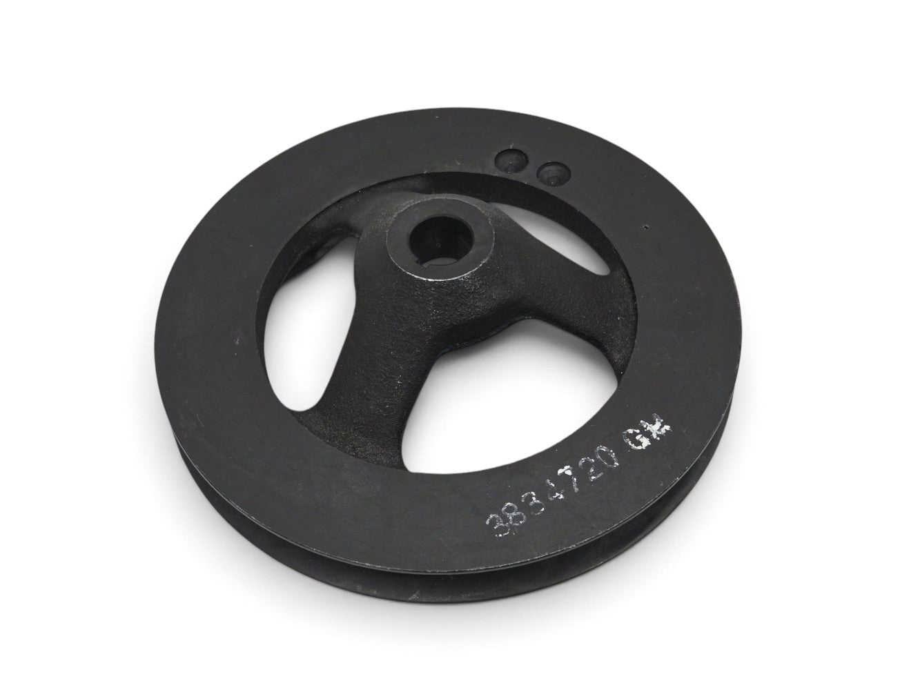 Send it Auto Parts OEM cast iron power steering pump pulley for 1965-1974 Corvette C2 and C3 models