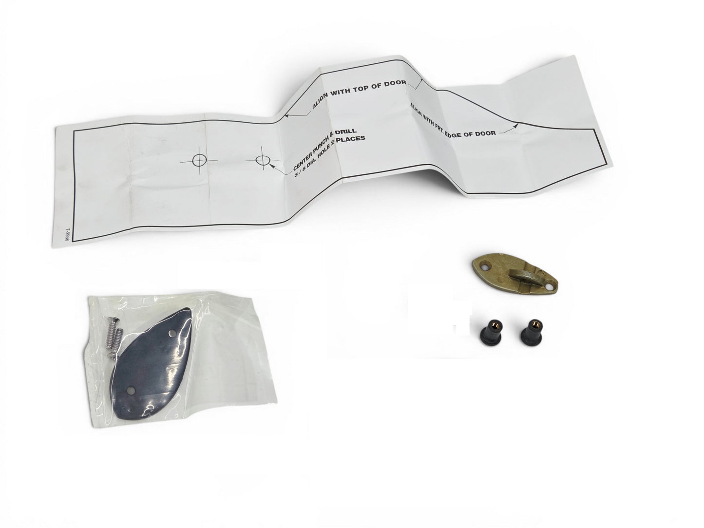 1968-1977 Corvette C3 Passenger Outside Mirror Mounting Bracket Kit