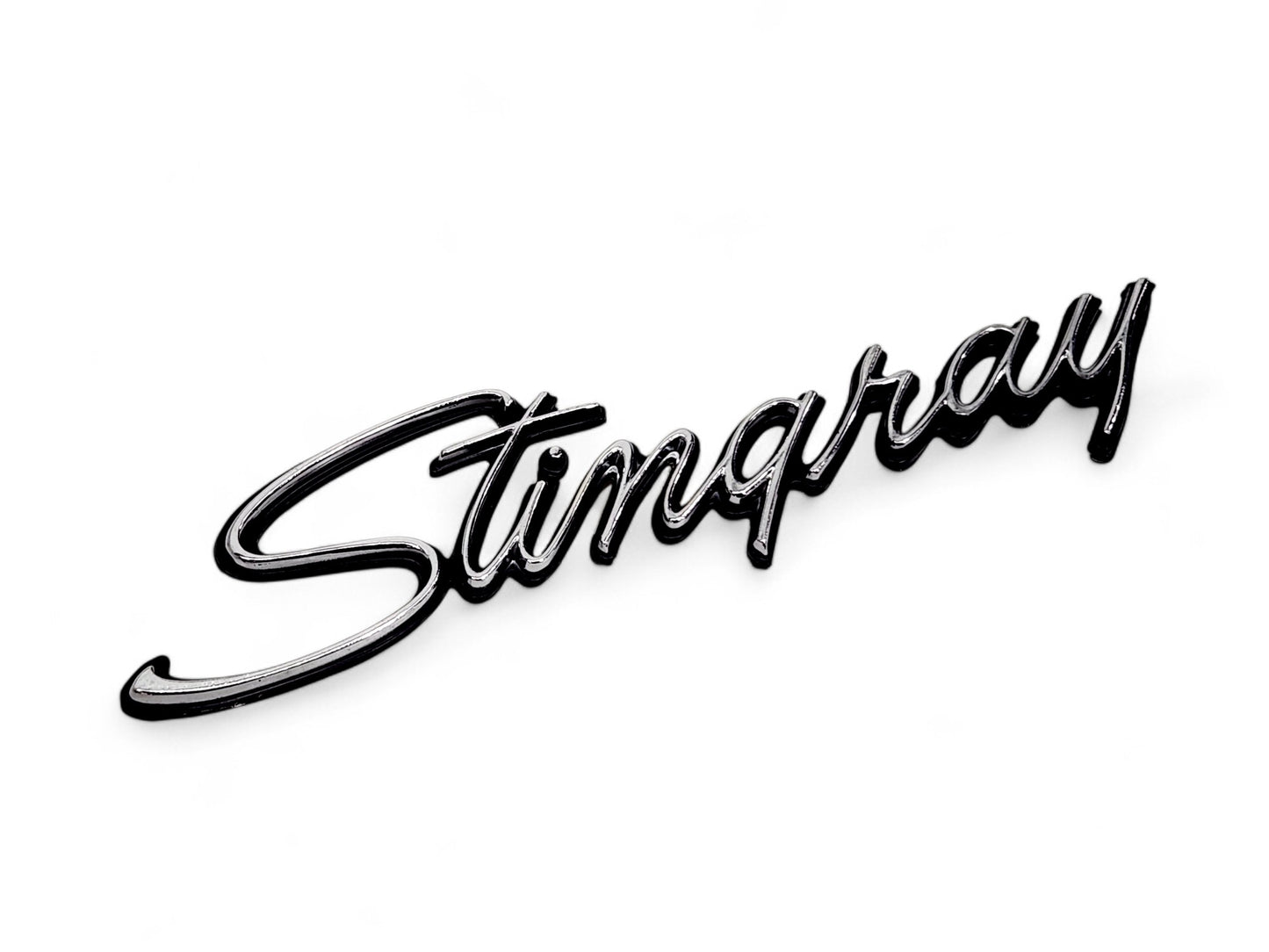 1969-1976 Chevy Corvette C3 Stingray Fender Emblem 3 Pin OEM GM 3956216