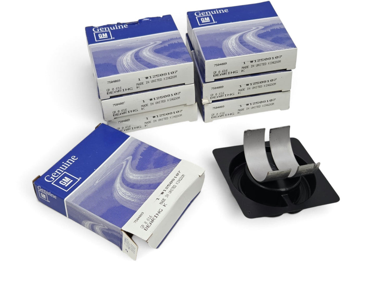 Send it Auto Parts OEM GM rod bearings for 1990-1995 Chevy Corvette C4 ZR1 LT5 engine, lot of 7 in original boxes.
