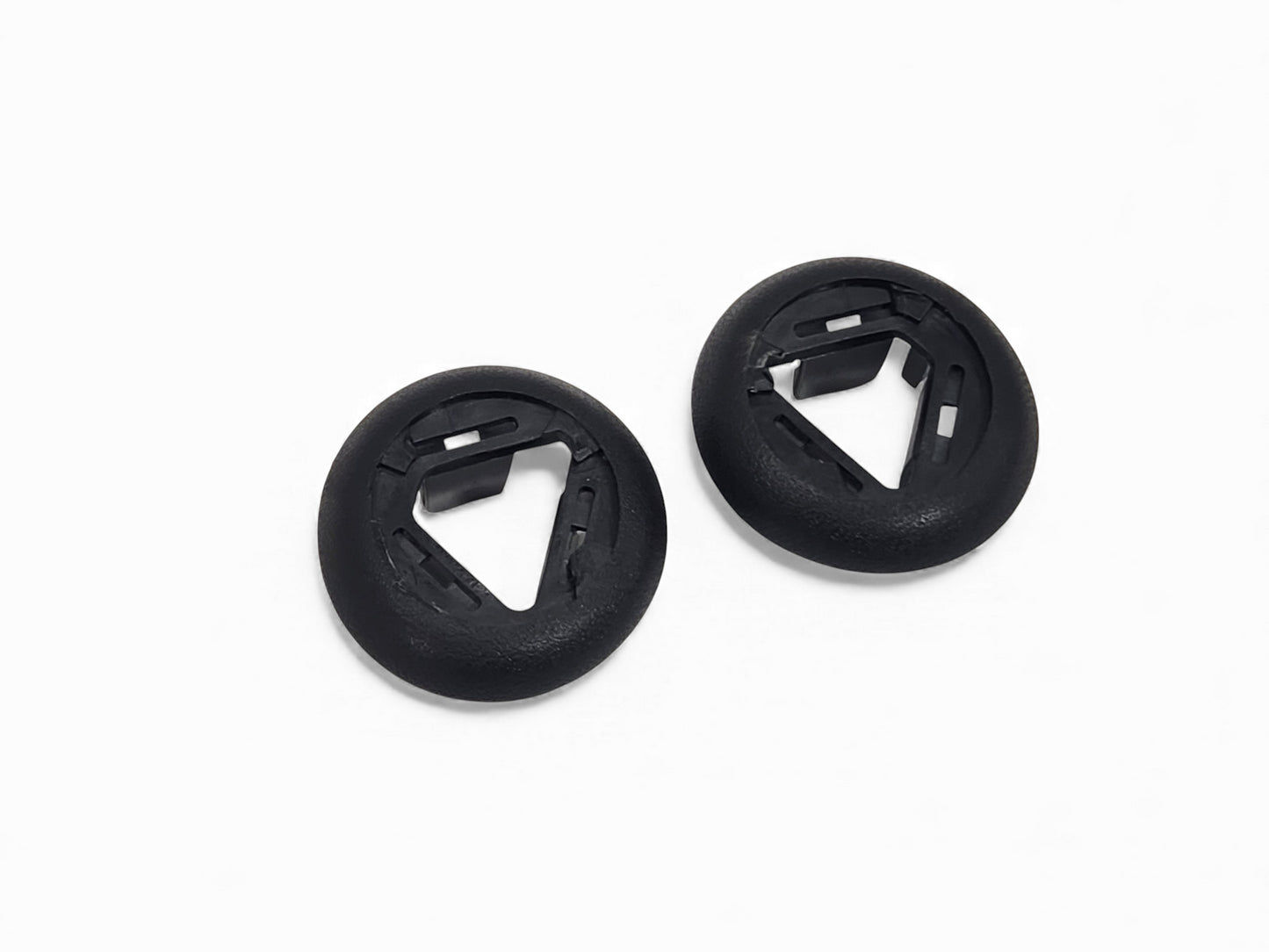 1997-2004 Chevy Corvette C5 Black Driver Passenger Sun Visor Bezels OEM GM