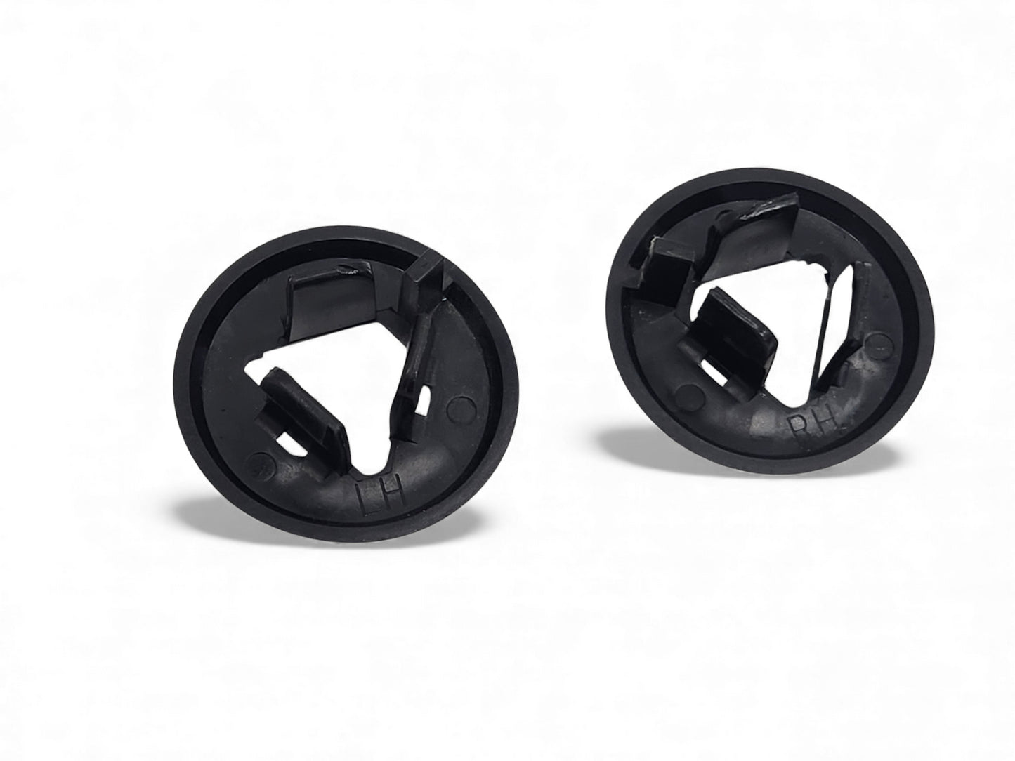 1997-2004 Chevy Corvette C5 Black Driver Passenger Sun Visor Bezels OEM GM