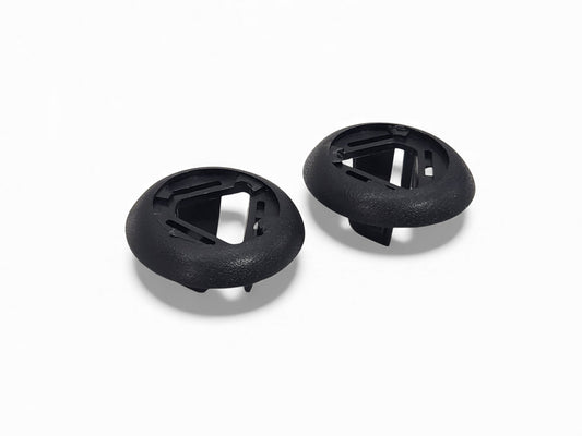 1997-2004 Chevy Corvette C5 Black Driver Passenger Sun Visor Bezels OEM GM