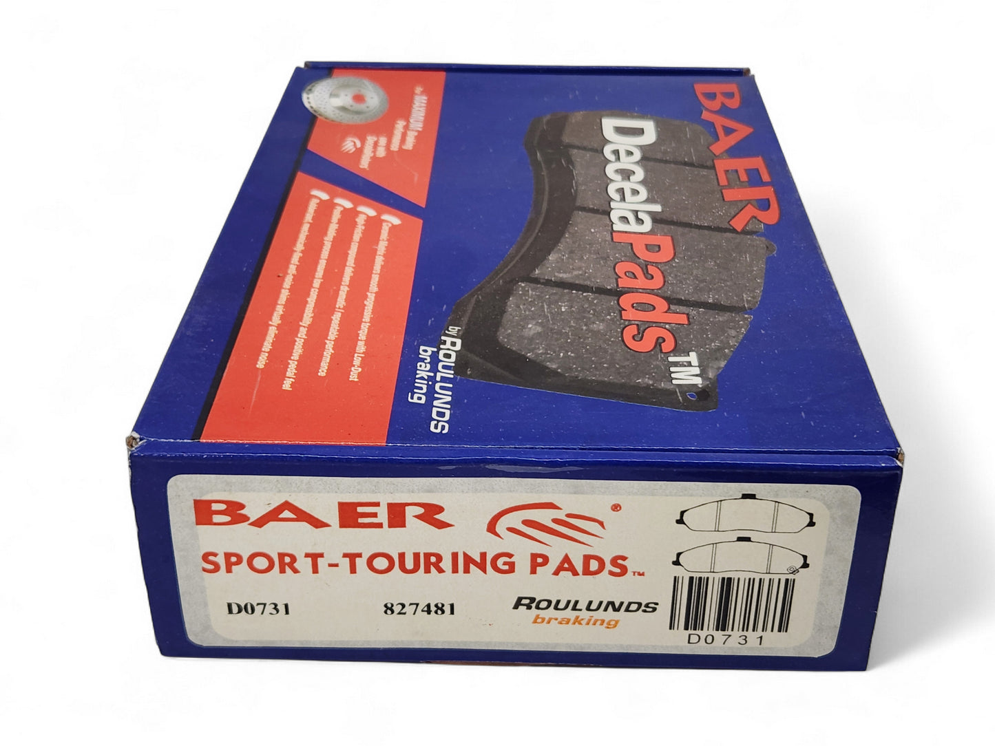1997-2004 Corvette C5 and C6 Base - Baer Decela Front Brake Pads D0731