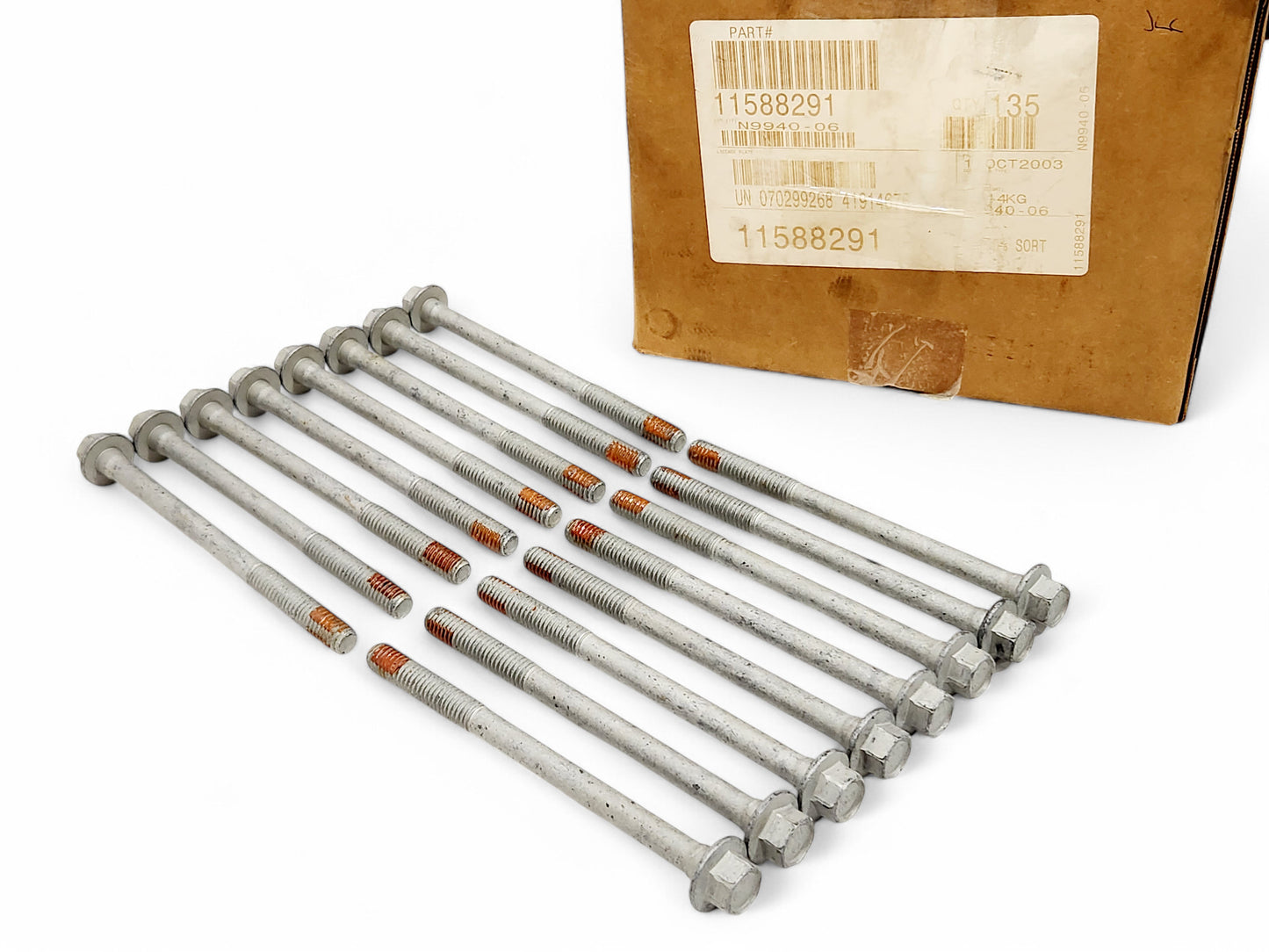 1997-2004 GM M11 x 2 x 155 Engine Cylinder Head Bolts OEM GM - Set of 10