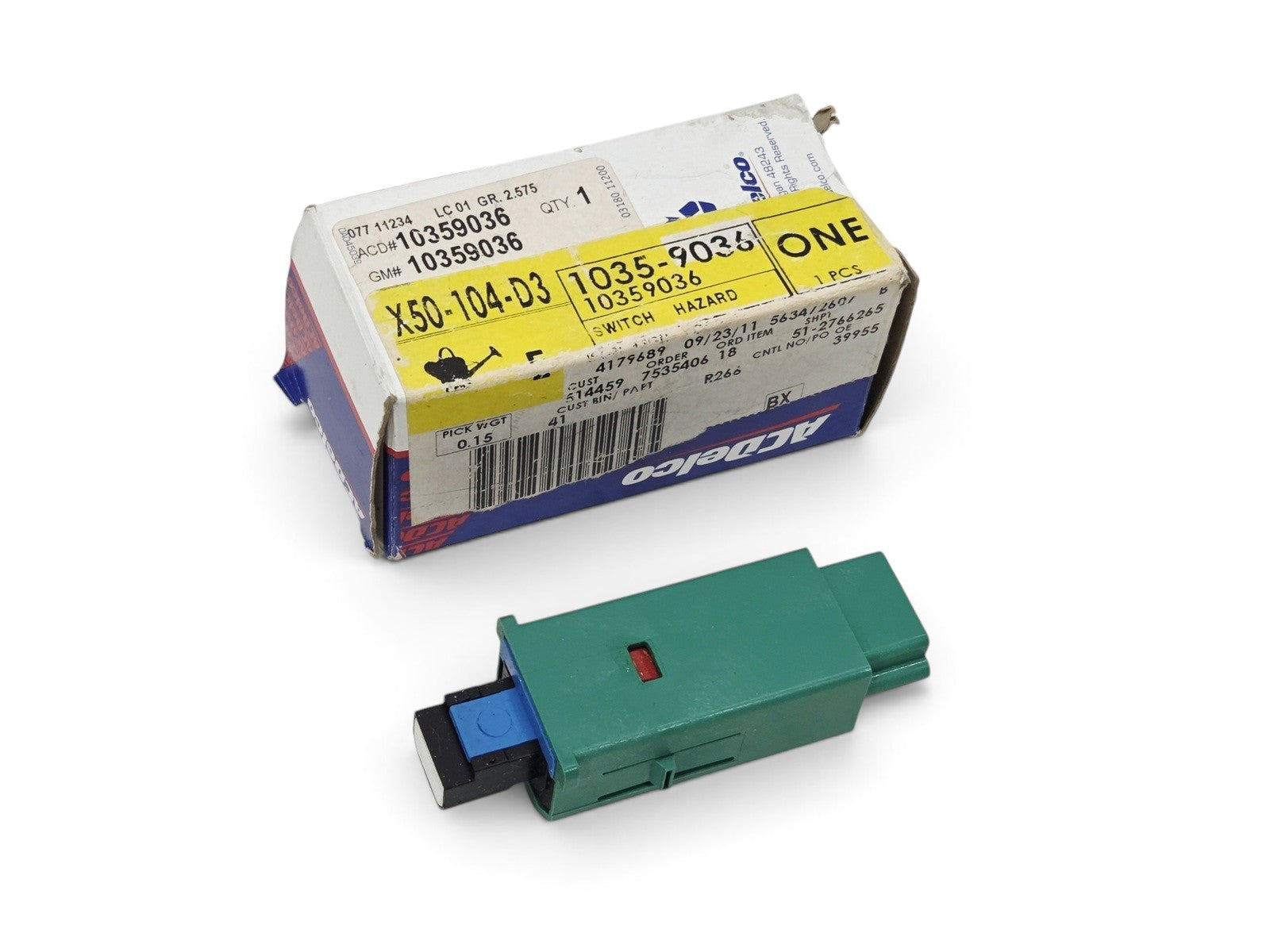 Send it Auto Parts OEM GM hazard switch for 1997-2004 Chevy Corvette C5 with original ACDelco packaging