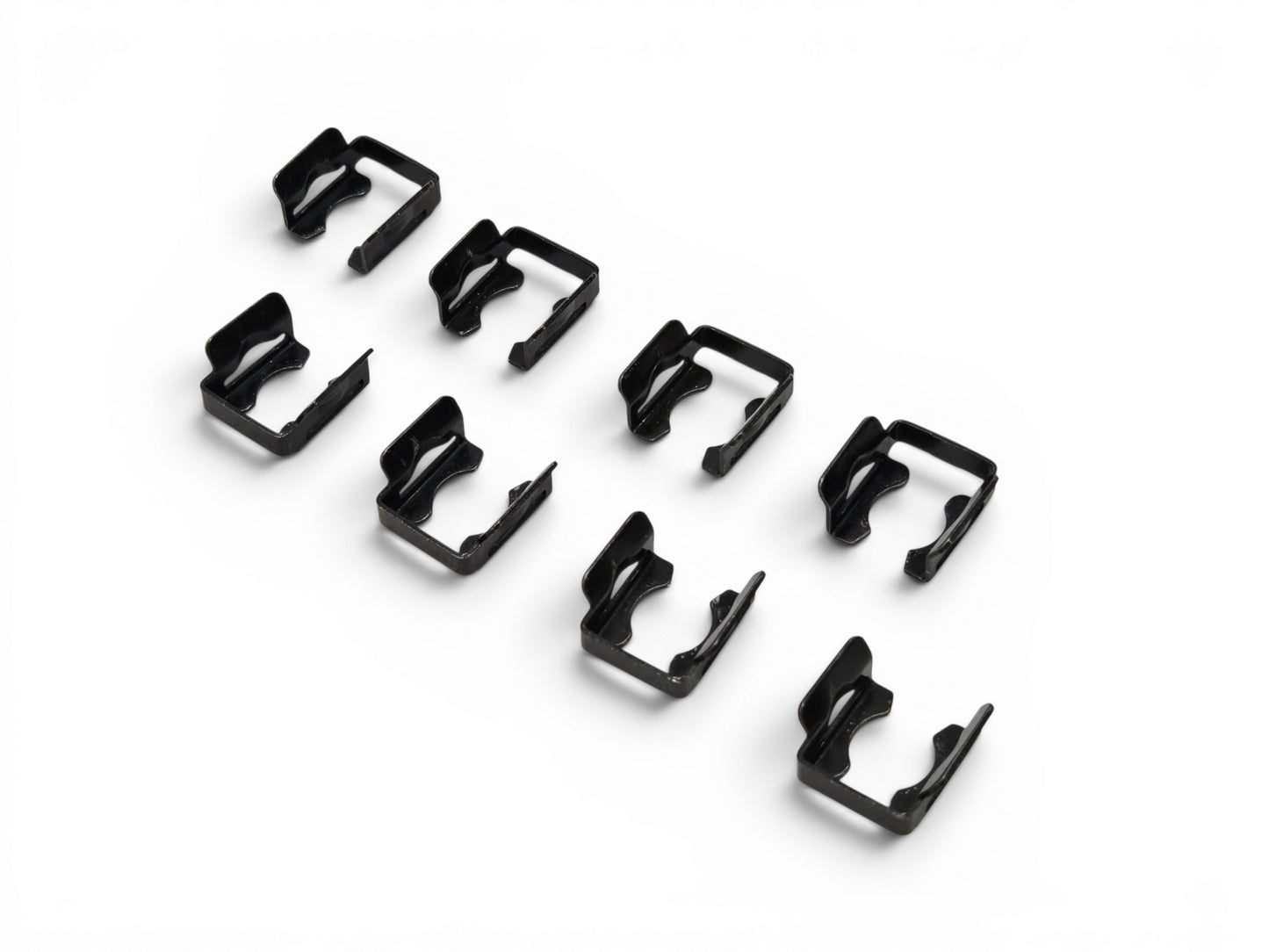 1998-2004 LS1 LS6 Black Fuel Injector Retaining Clip OEM GM - Set of 8