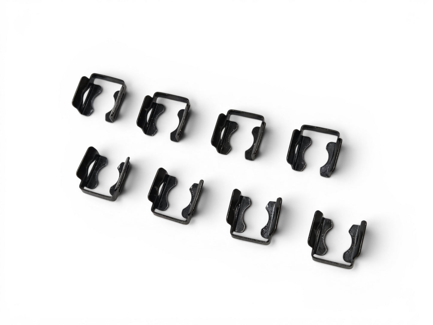 1998-2004 LS1 LS6 Black Fuel Injector Retaining Clip OEM GM - Set of 8