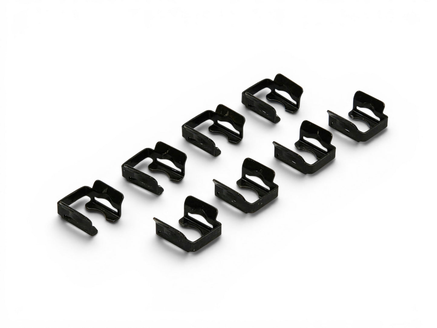1998-2004 LS1 LS6 Black Fuel Injector Retaining Clip OEM GM - Set of 8