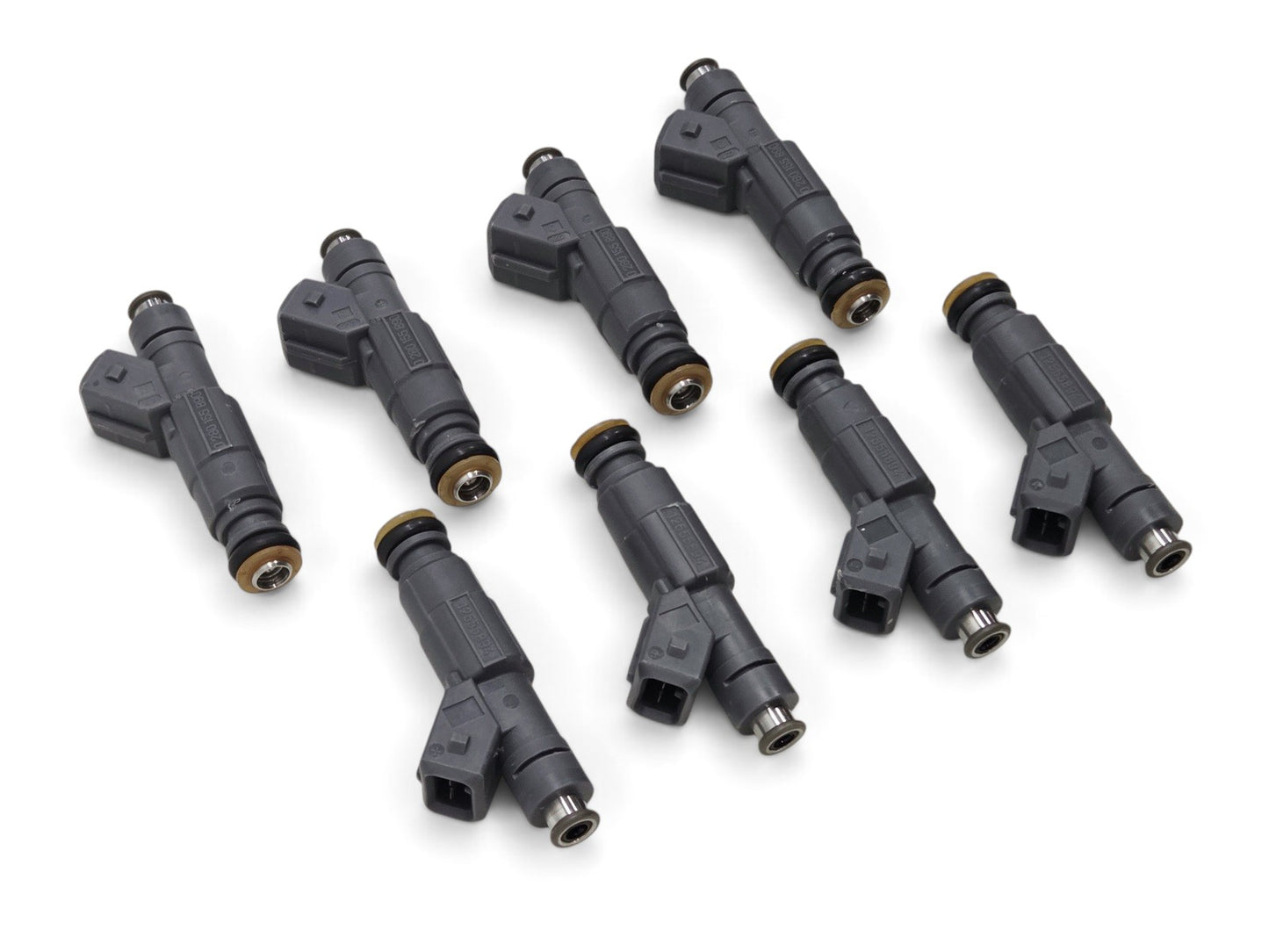 Send it Auto Parts set of eight grey OEM GM LS1 fuel injectors for 1999-2000 Chevrolet Corvette and Camaro V8 engines