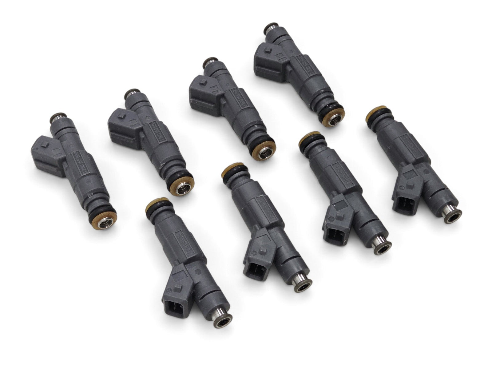 Send it Auto Parts set of eight grey OEM GM LS1 fuel injectors for 1999-2000 Chevrolet Corvette and Camaro V8 engines