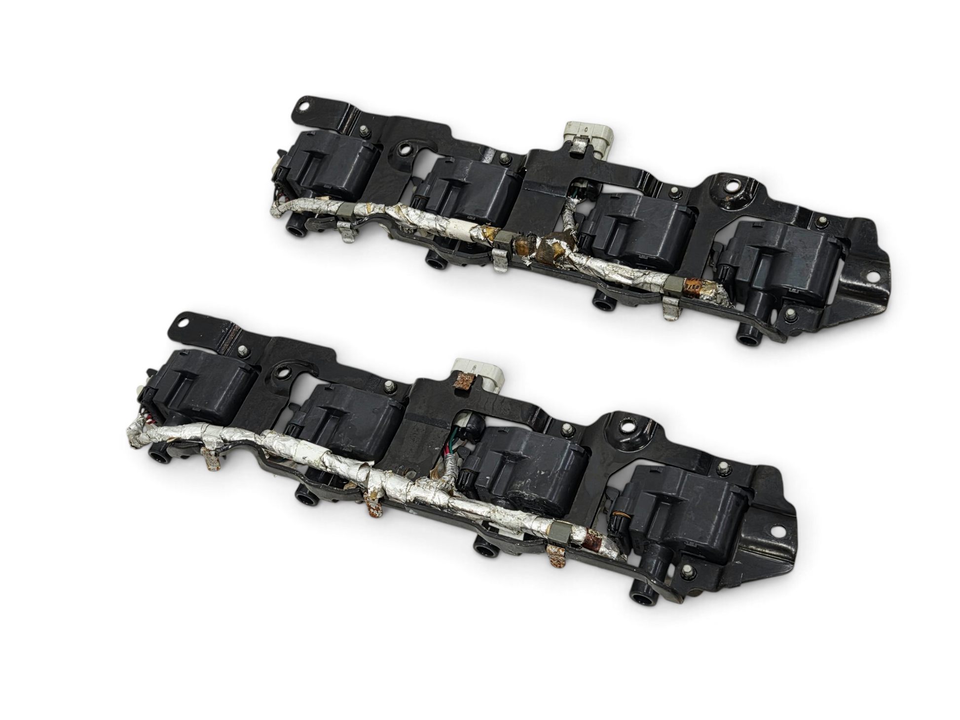 Send it Auto Parts OEM GM ignition coil brackets and harness for LS1 and LS6 engines, black finish.